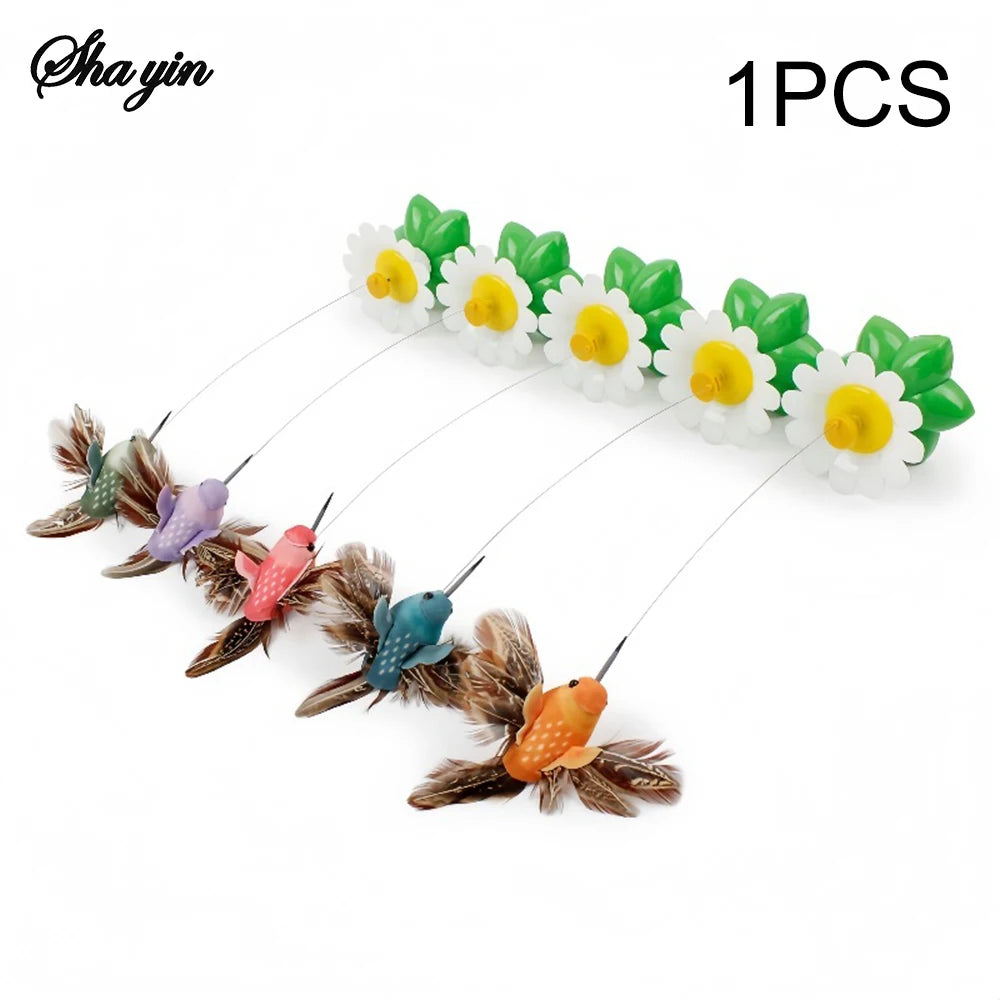 Spinning Flower Cat Toy - Hummingbird