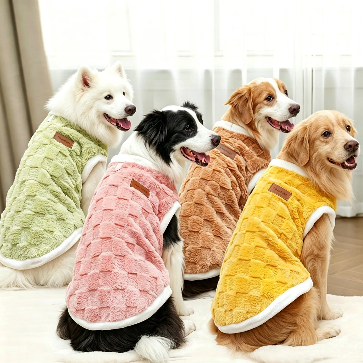 Quilted Fleece Jumper, Sizes S to 8XL