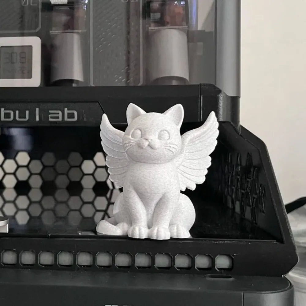 Angel Cat Memorial Statue