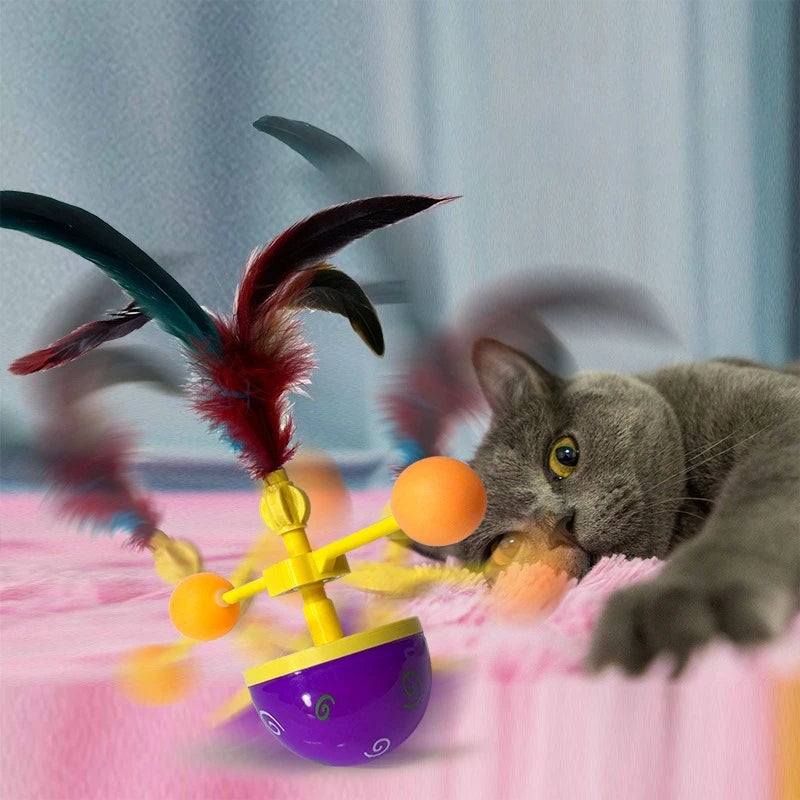 Feather Tumbler Cat Toy