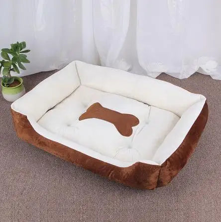 Square Dog Bed with Raised Sides - 3 / 48x36 cm