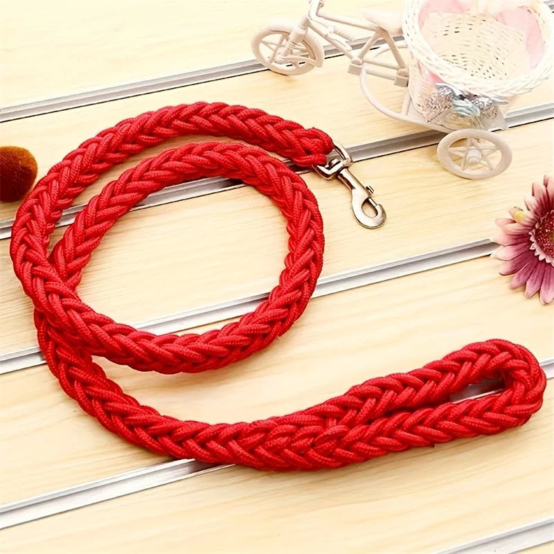 Thick Braided Rope Lead for Large Dogs