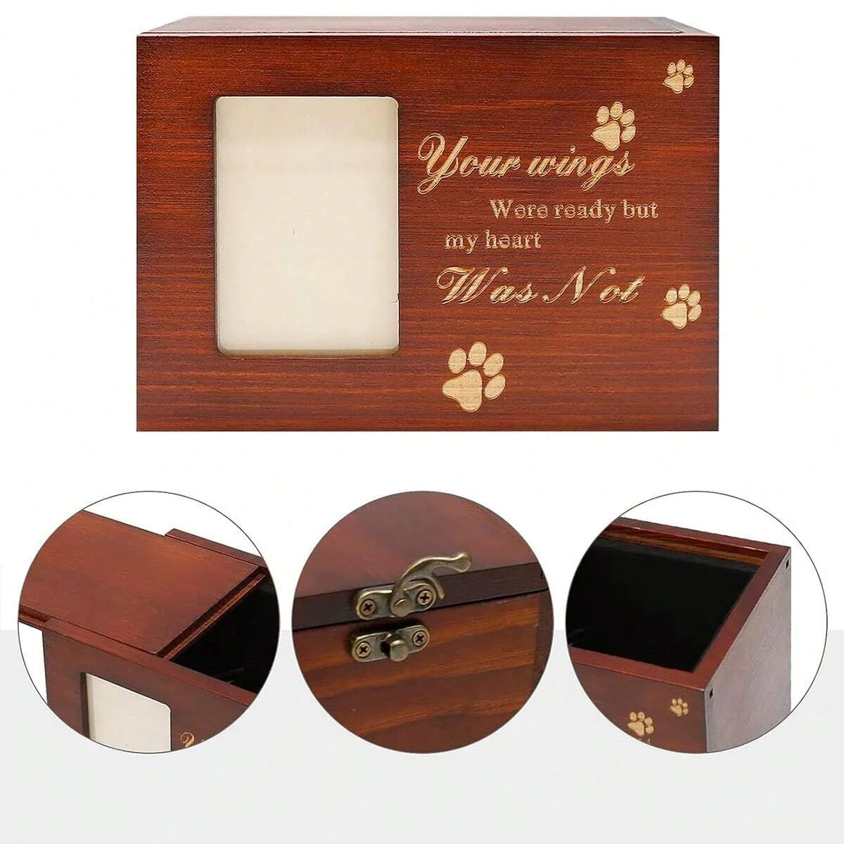 Solid Wood Pet Urn