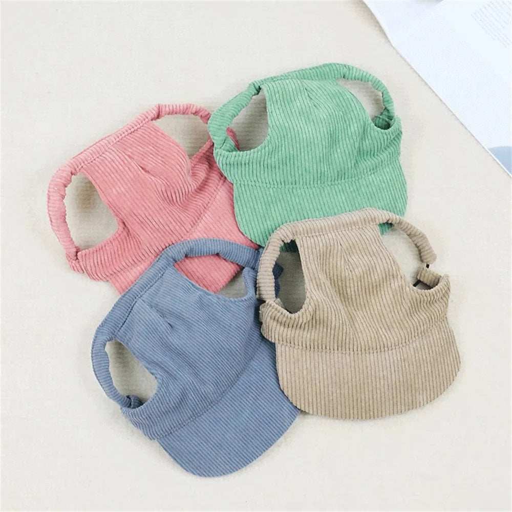 Corduroy Baseball Cap for Dogs