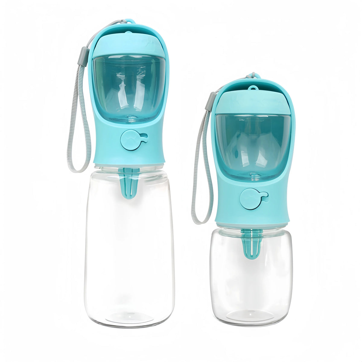 2-in-1 Travel Water Bottle and Food Pot - Blue / 350 ml