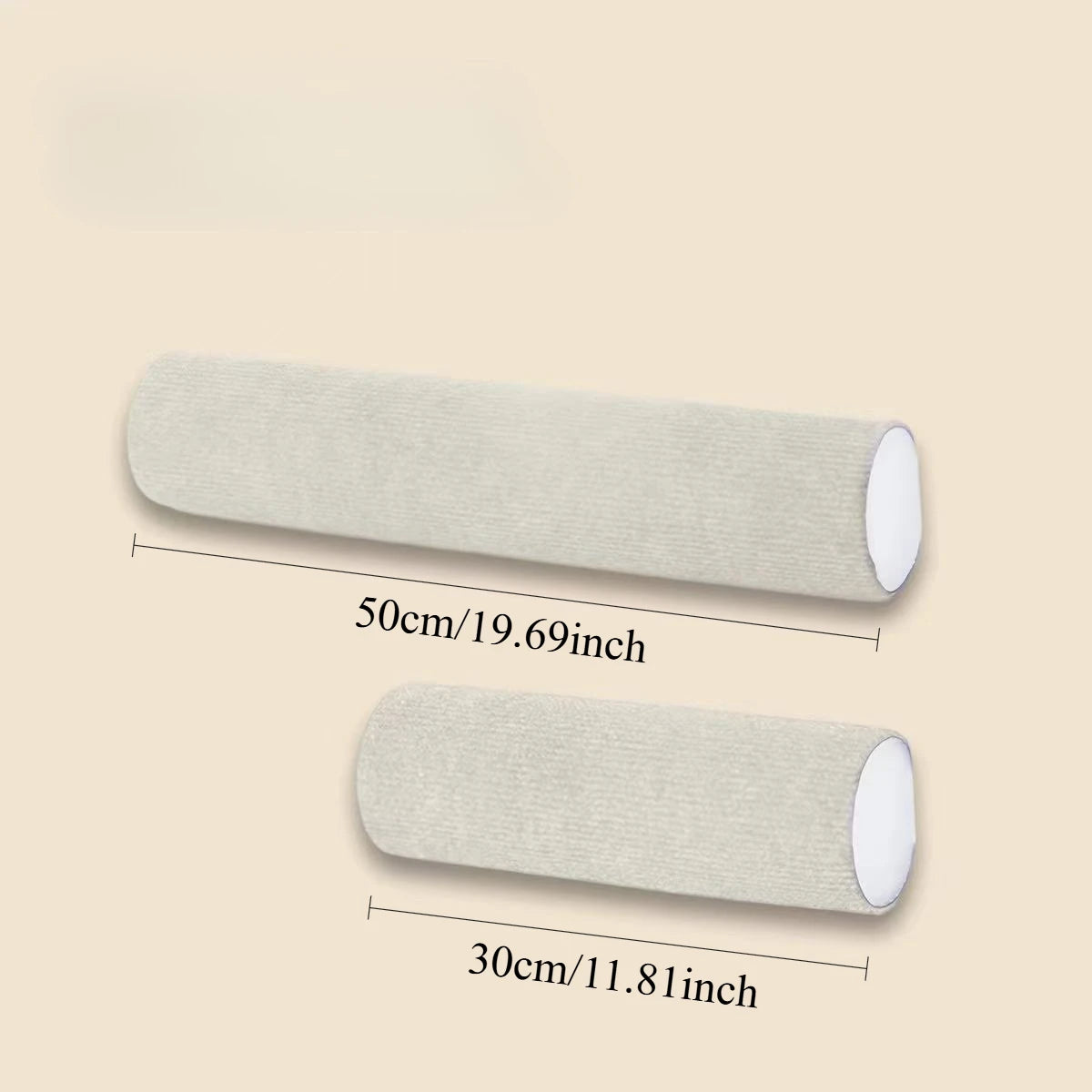Wall-Mounted Cat Scratching Roll - Beige / 30 cm
