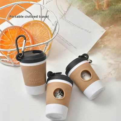 Coffee Cup Poop Bag Dispenser