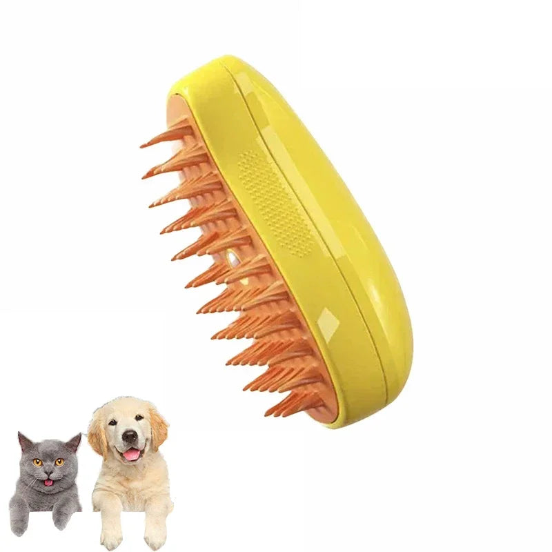 Steam Grooming Brush for Cats and Dogs, Rechargeable