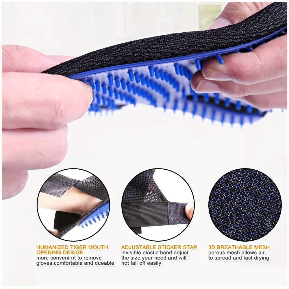 Grooming Glove and Brush Set