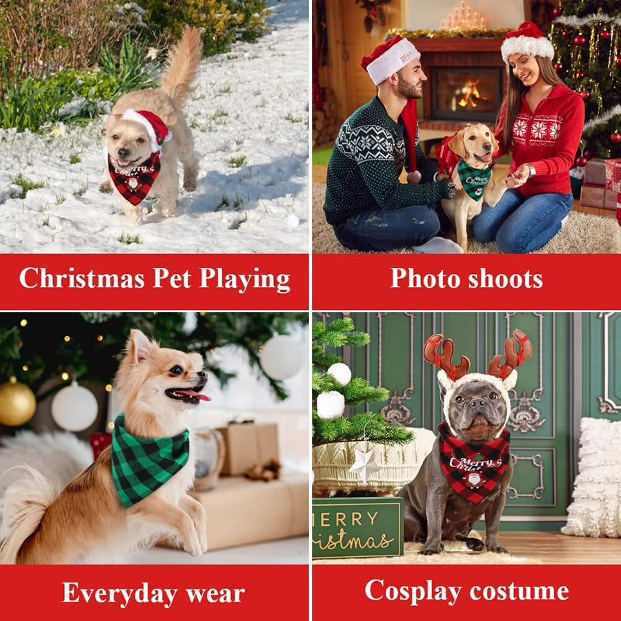 Christmas Tartan Dog Bandana