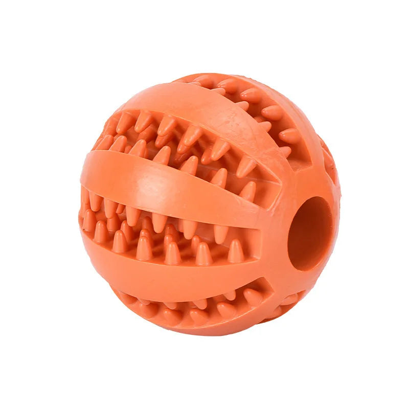 Rubber Treat Ball for Dogs - Gold / 5 cm