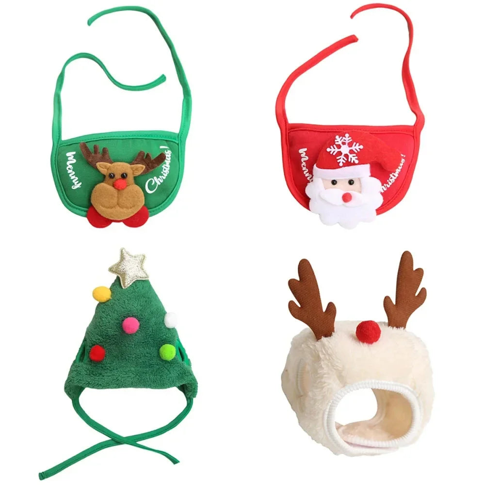 Christmas Hat or Bib for Pets