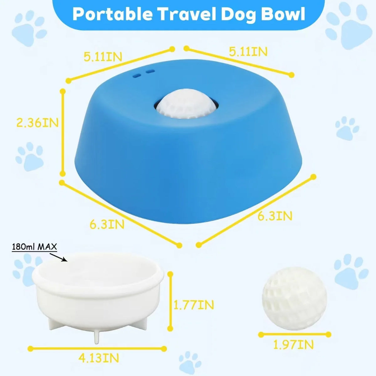 Lick Bowl for Liquid Treats - Blue