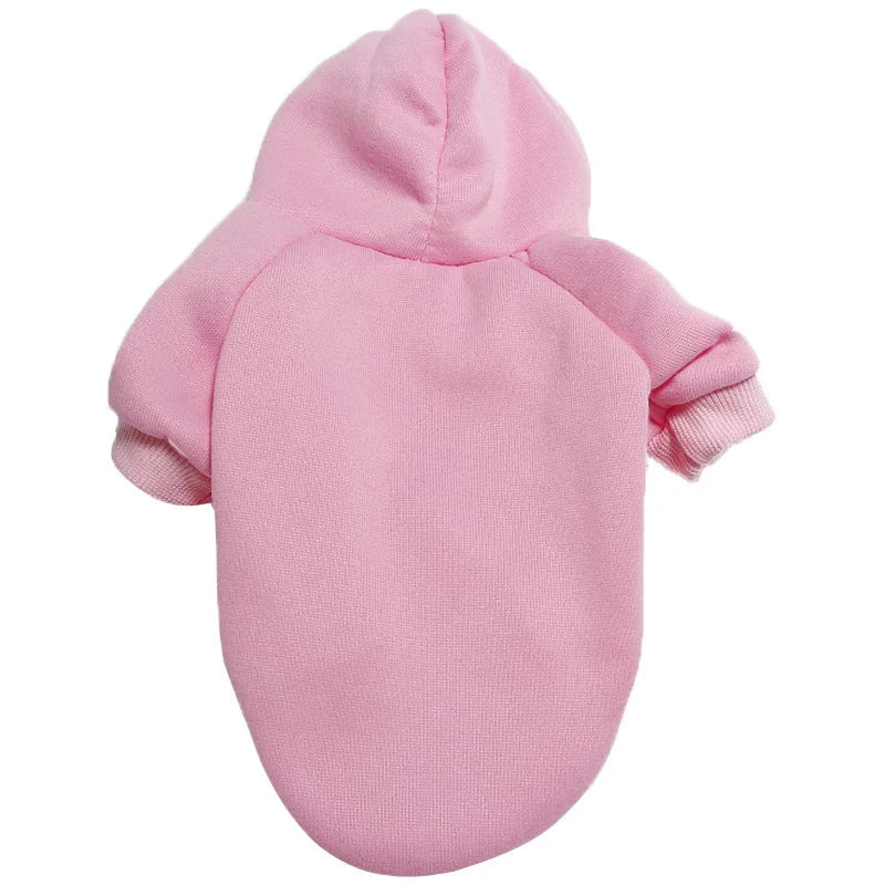Sports Hoodie for Dogs, Small to Large - Pink / S 1.2-2 kg