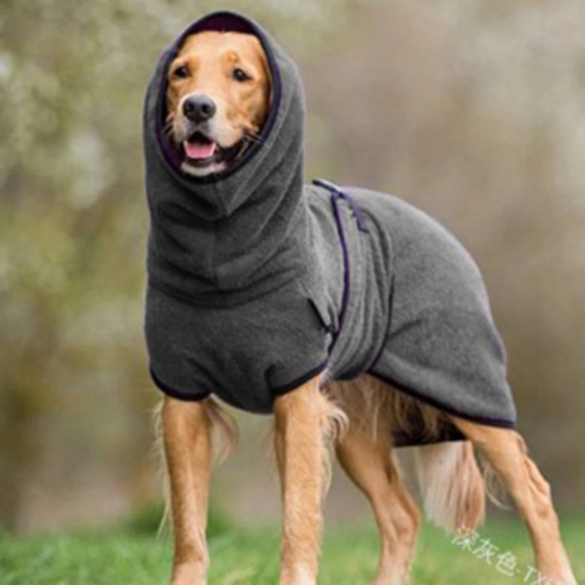 Fleece Snood Jumper for Greyhounds and Whippets - Gray / S