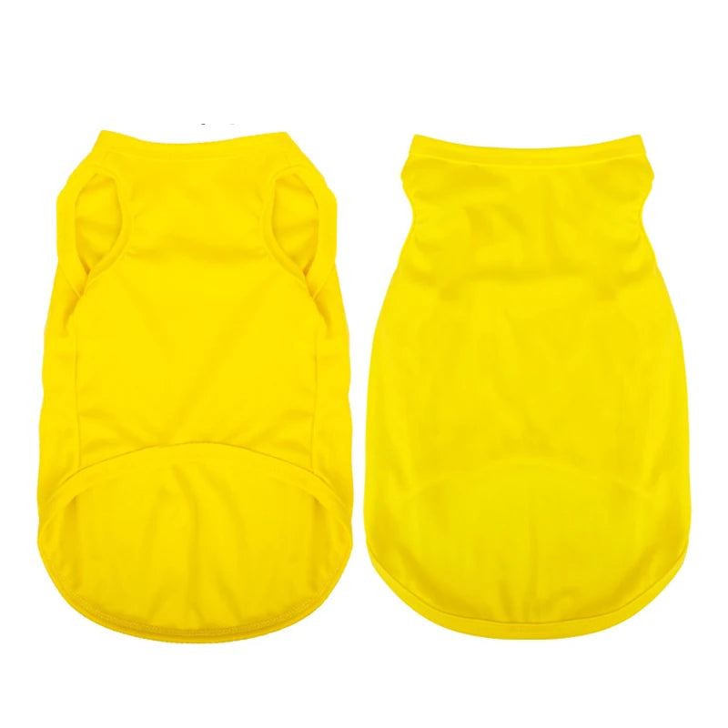 Plain Cotton T-Shirt for Dogs