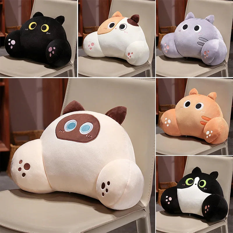 Cat Shaped Back Cushion