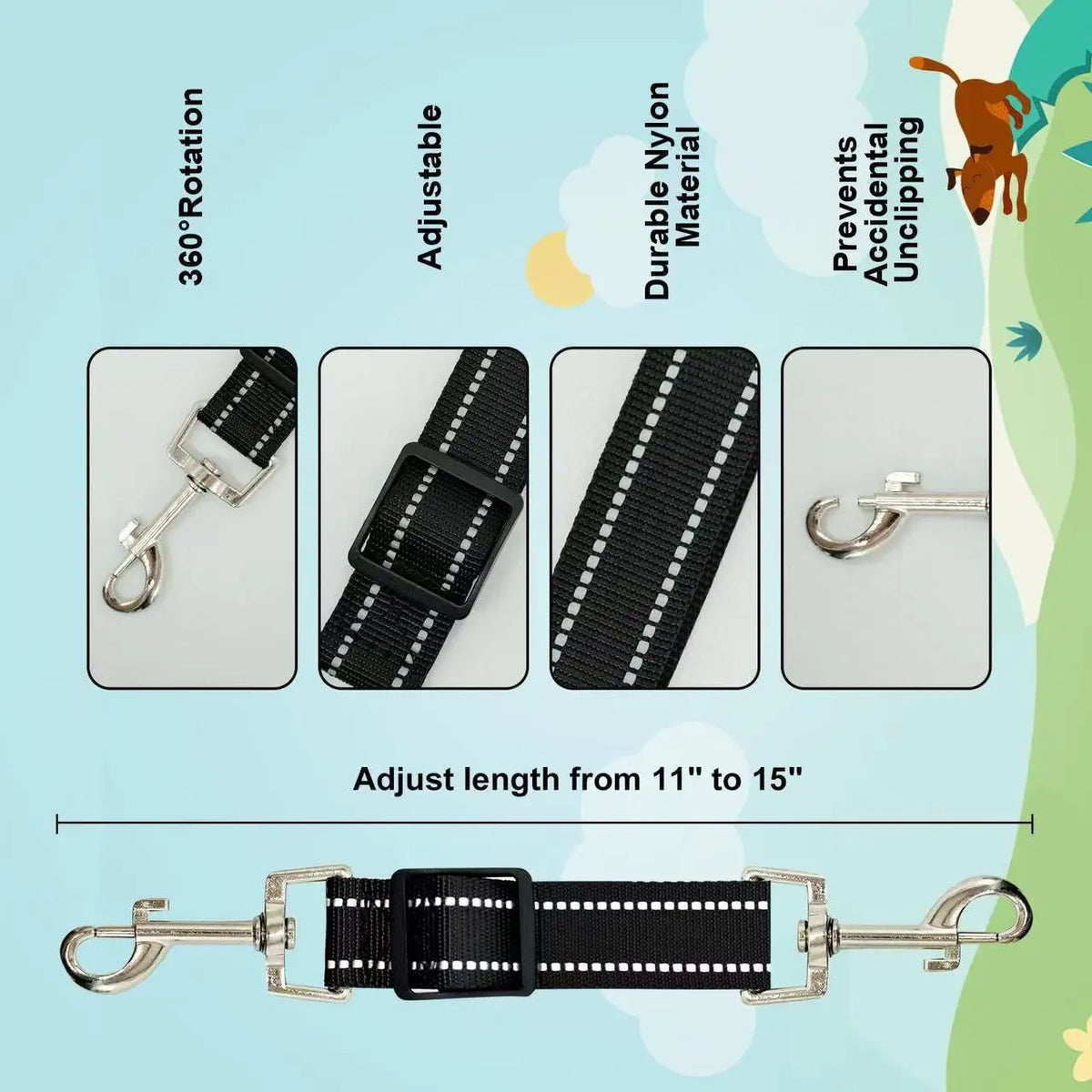 Collar to Harness Safety Clip