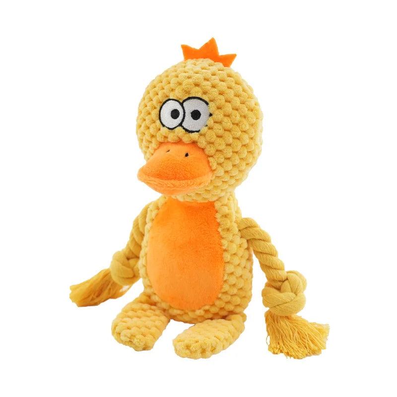 Knotted Plush Animal Dog Toy