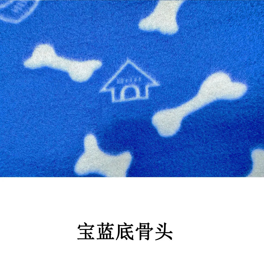Soft Fleece Pet Blanket - Bone 1 / 60 x 70 cm