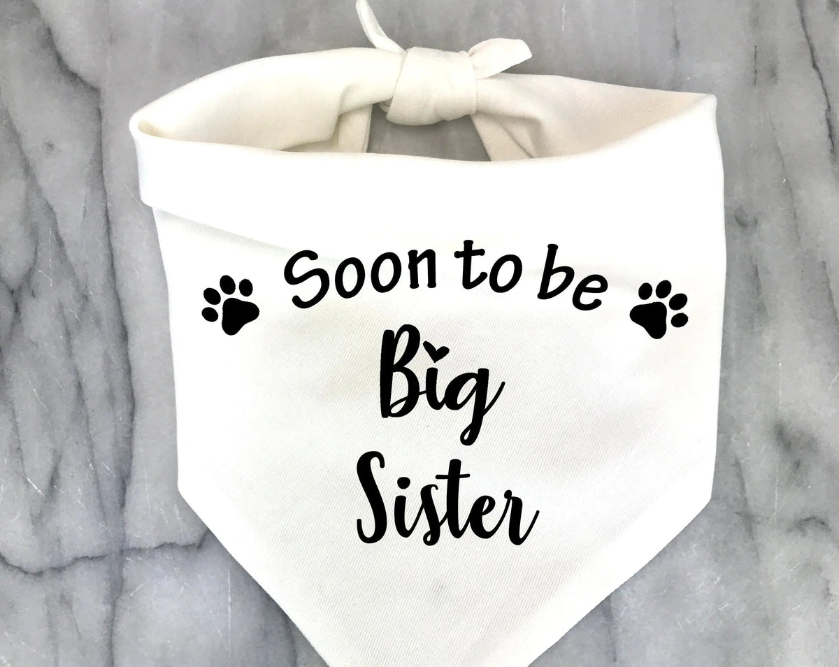 Big Sister or Big Brother Dog Bandana