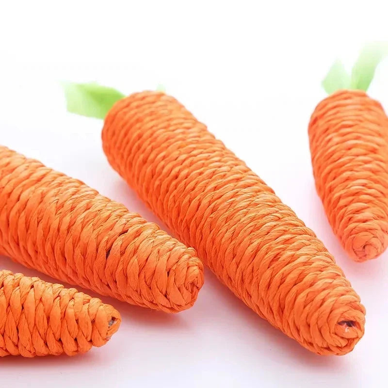 Paper Rope Carrot Cat Toy