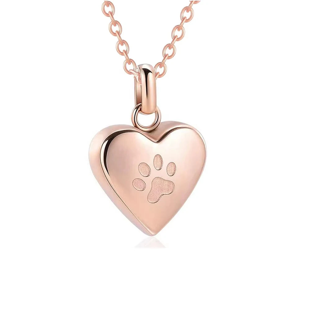Paw Heart Keepsake Necklace