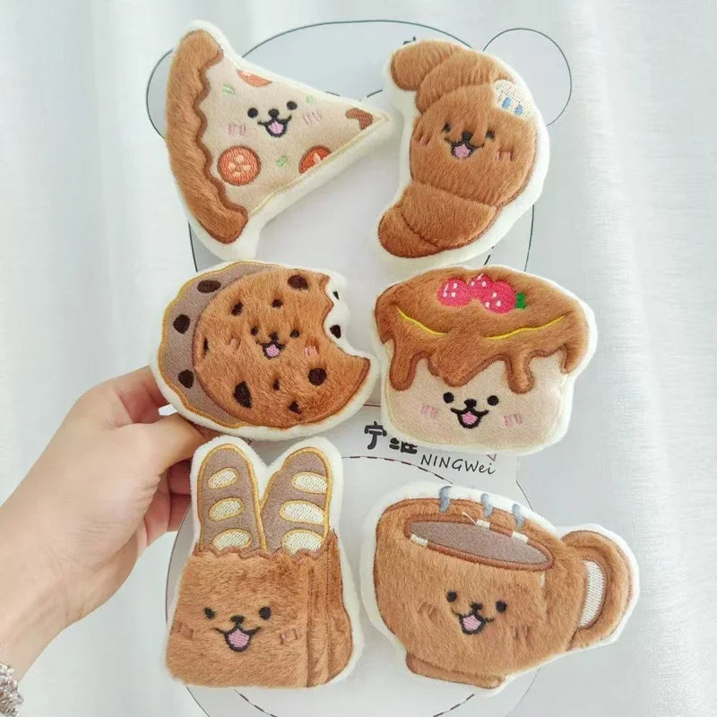 Squeaky Plush Cake and Coffee Cup Dog Toy