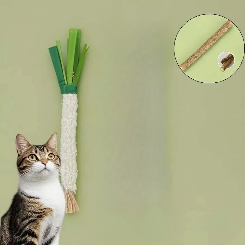 Leek-Shaped Cat Chew Teaser