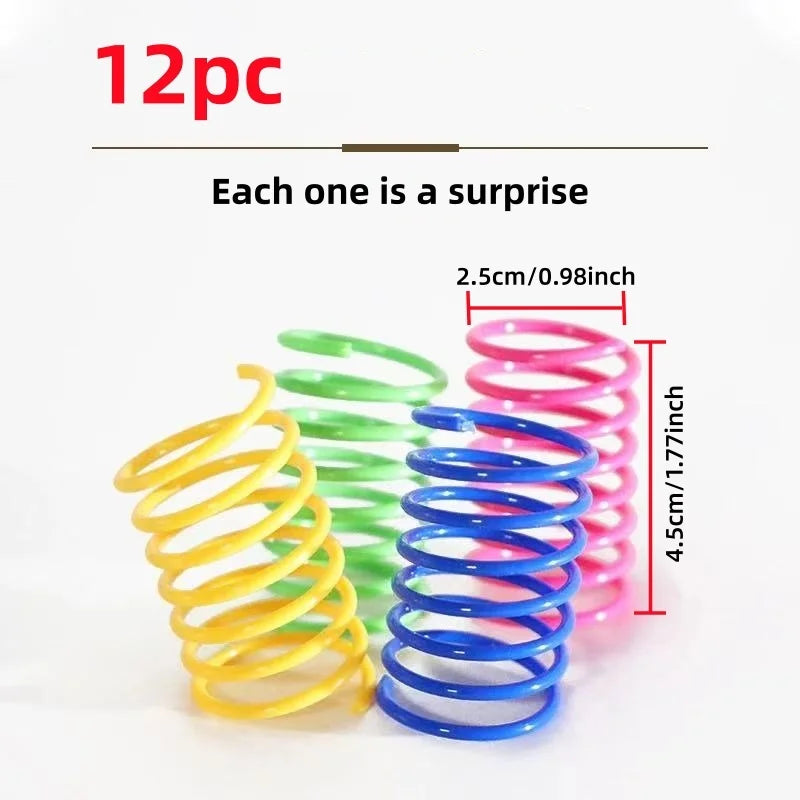 Coil Spring Cat Toys, Pack of 12