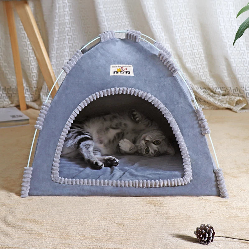 Foldable Pet Tent Bed