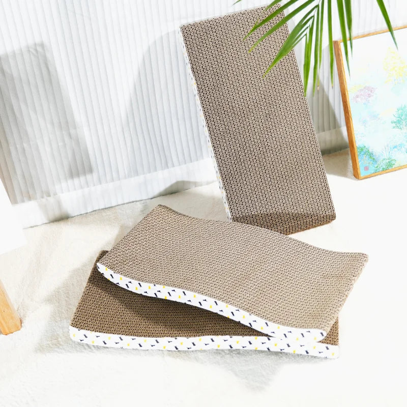 Cardboard Cat Scratcher on a Stand