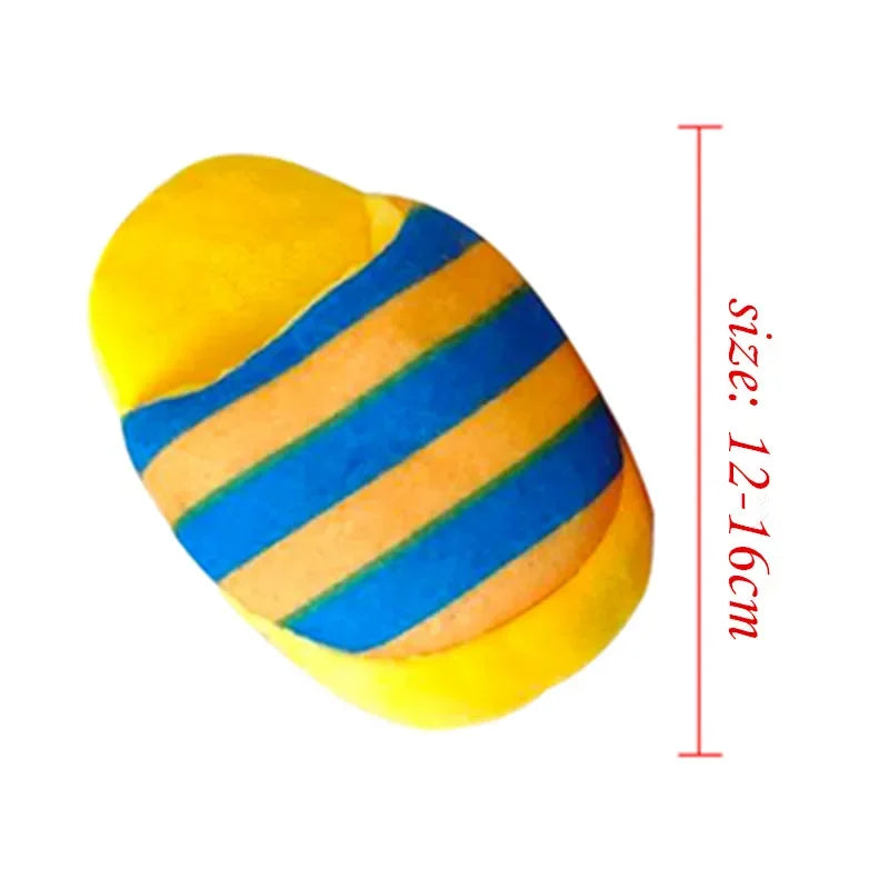 Squeaky Plush Slipper Toy