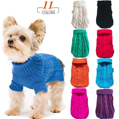 Knitted Dog Jumper for Small Dogs