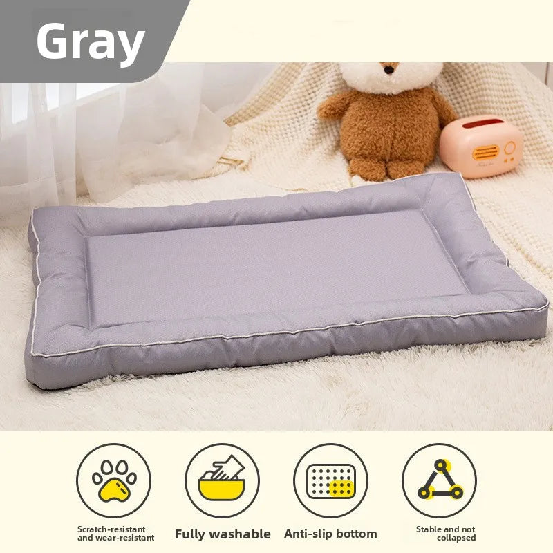 Chew-Resistant Crate Mat - Grey / 40 x 30 cm