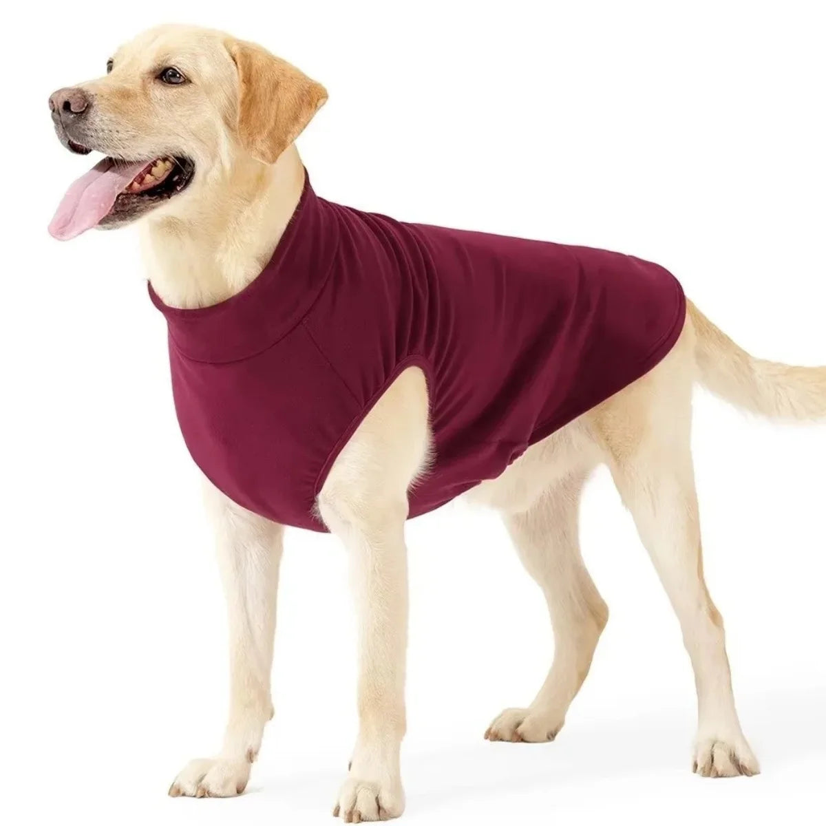 Soft Stretch Jumper for Dogs - Burgundy / XS