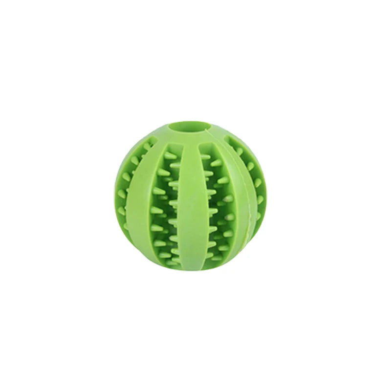 Treat Dispensing Rubber Ball for Dogs - Green / 5 cm (small dogs)