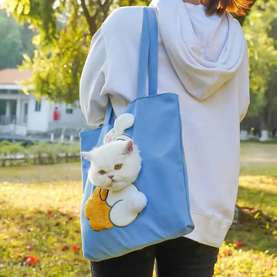 Canvas Shoulder Bag Carrier for Cats