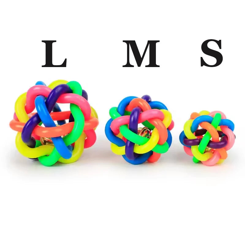 Rainbow Bell Ball Chew Toy