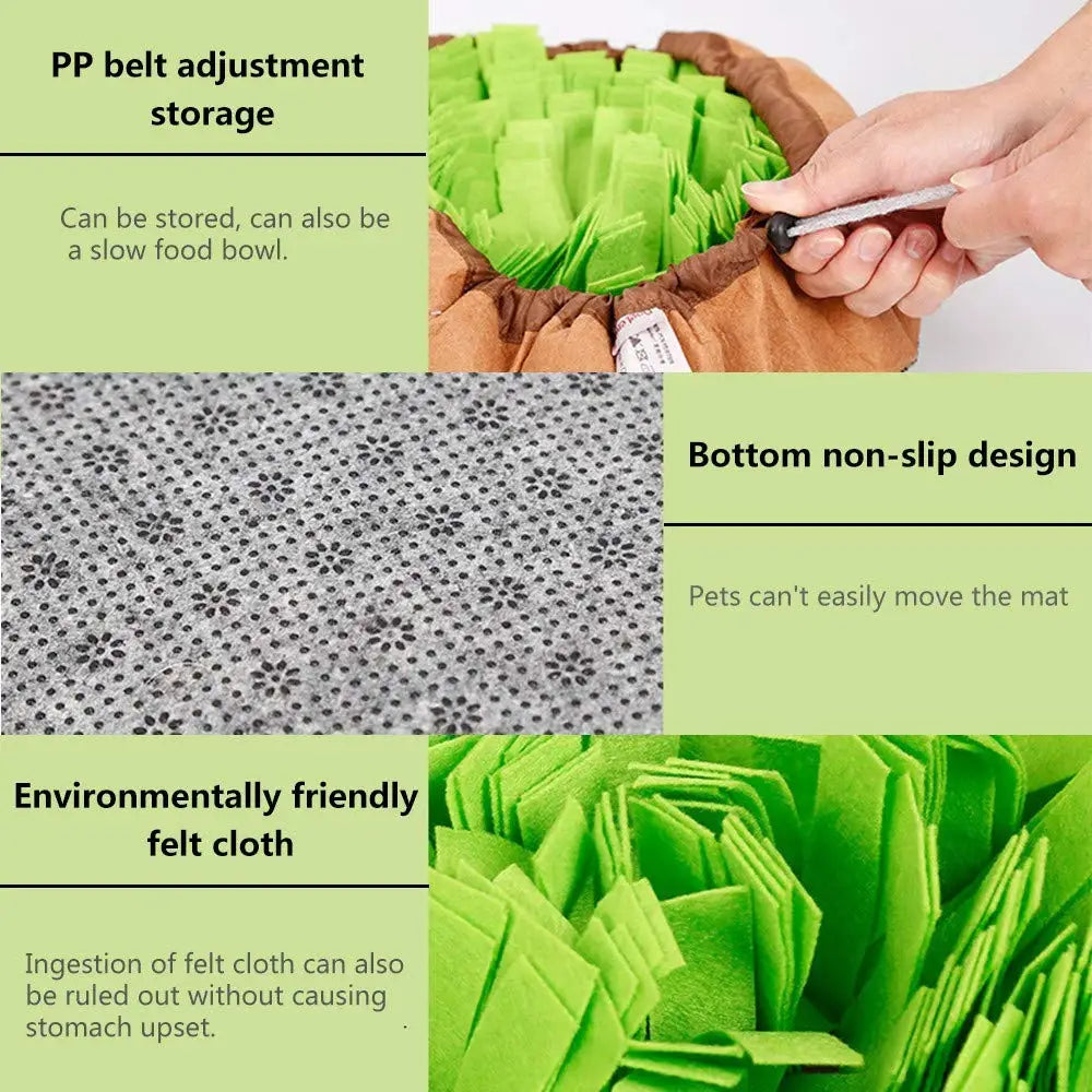 Round Snuffle Mat for Dogs