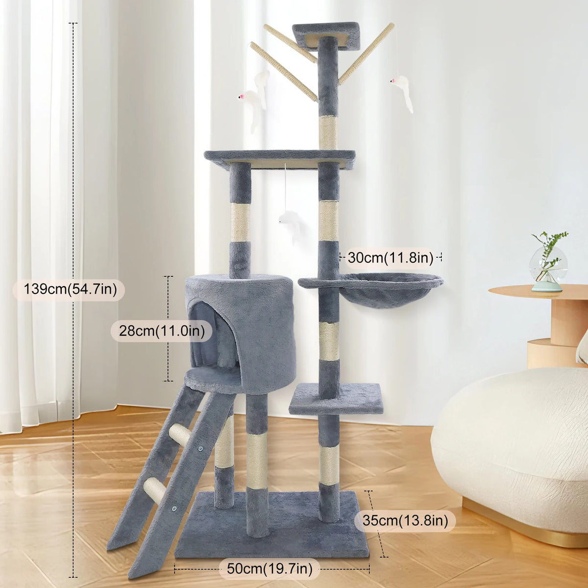 Cat Tree Tower, 140 cm