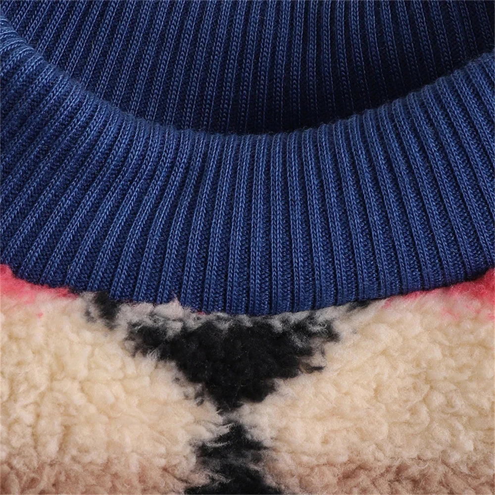 Patterned Fleece Jumper for Small Dogs