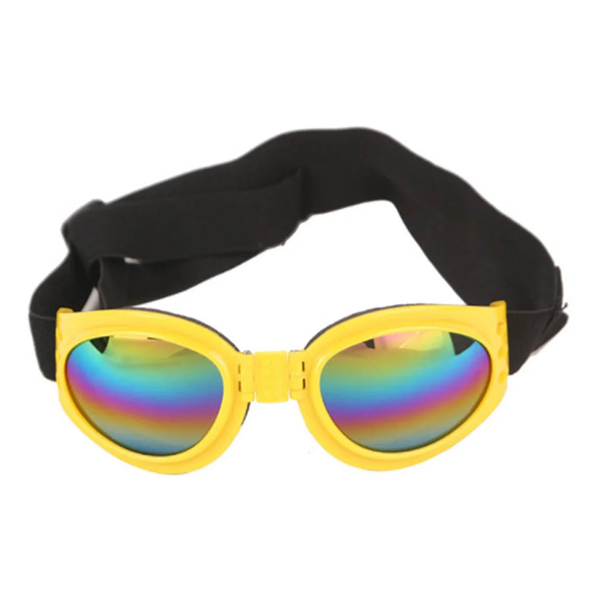 Foldable Retro Sunglasses for Dogs - Yellow