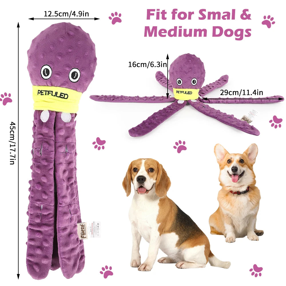 Octopus Snuffle Toy with Squeaker