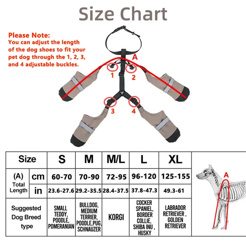 Suspender Dog Boots