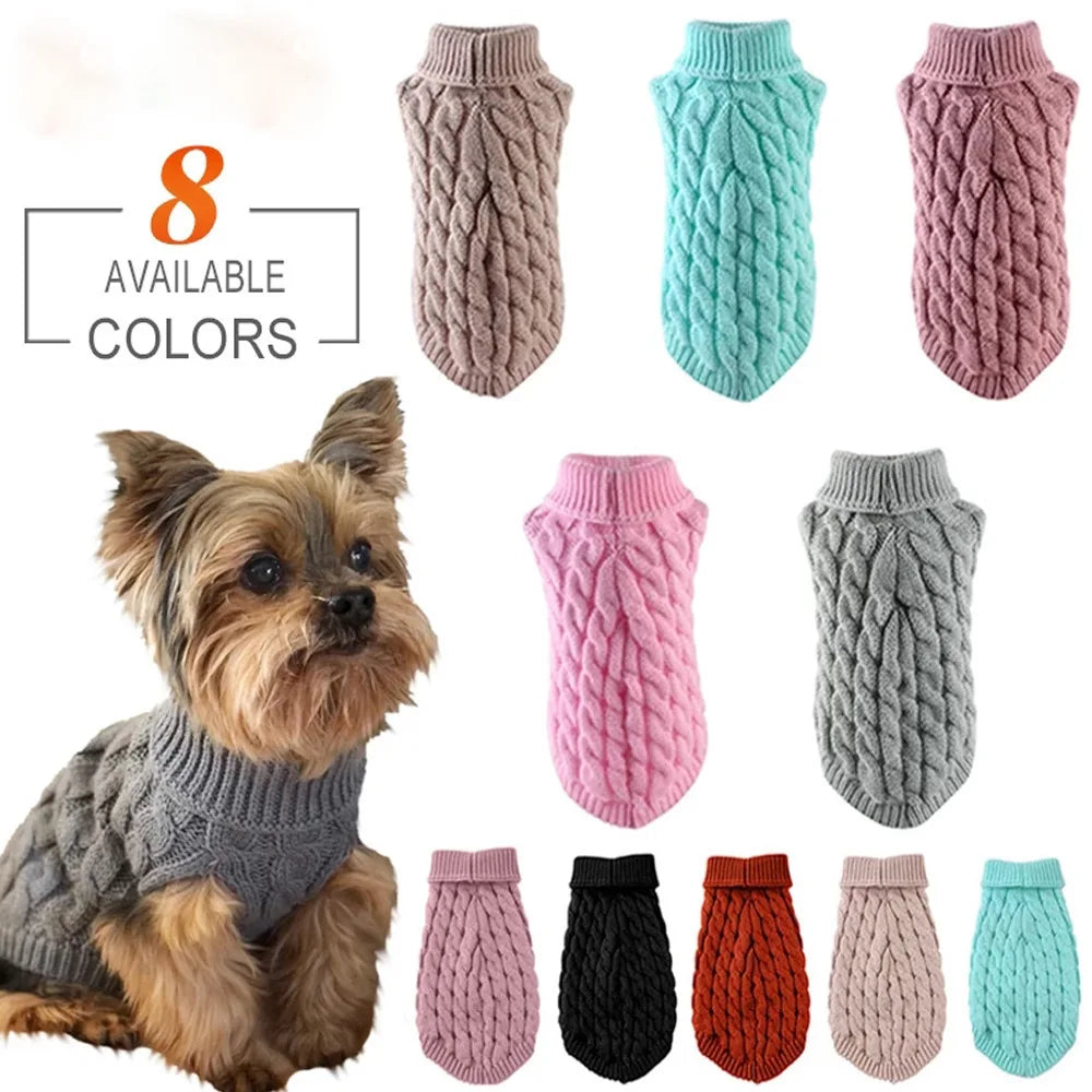 Cable Knit Jumper for Small Dogs