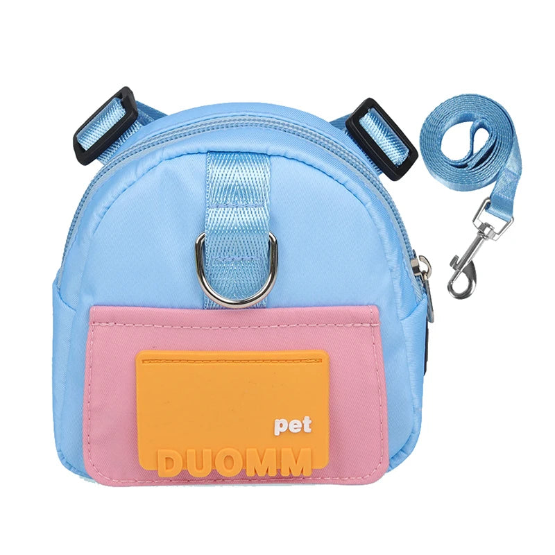 Mini Backpack Harness for Dogs - Blue / S (4 to 7.5 kg)