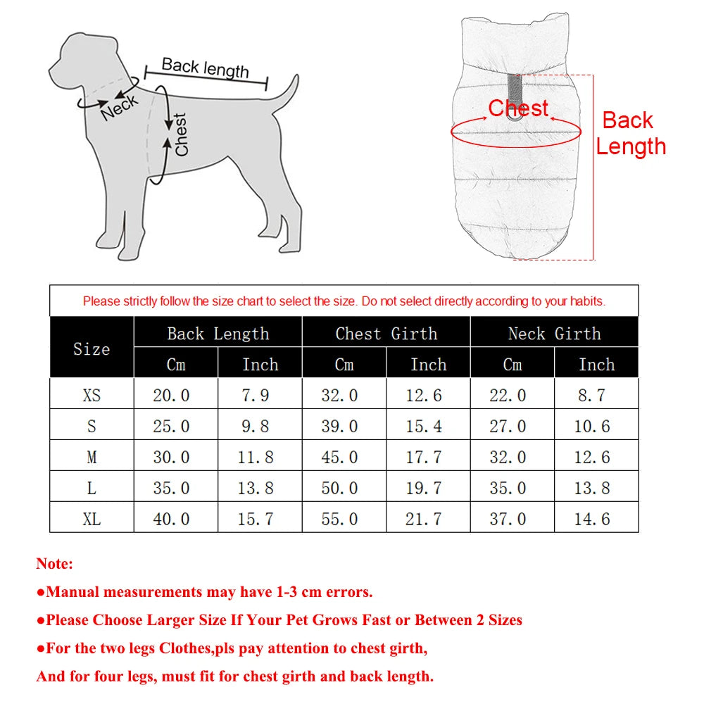 Water-Resistant Fleece-Lined Dog Coat
