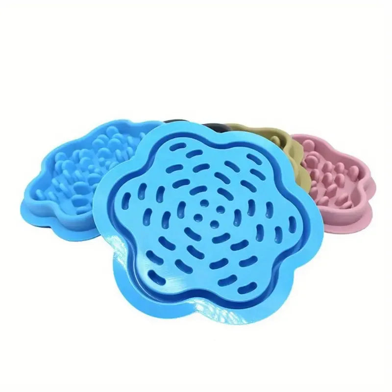 Flower Silicone Slow Feeder Dish