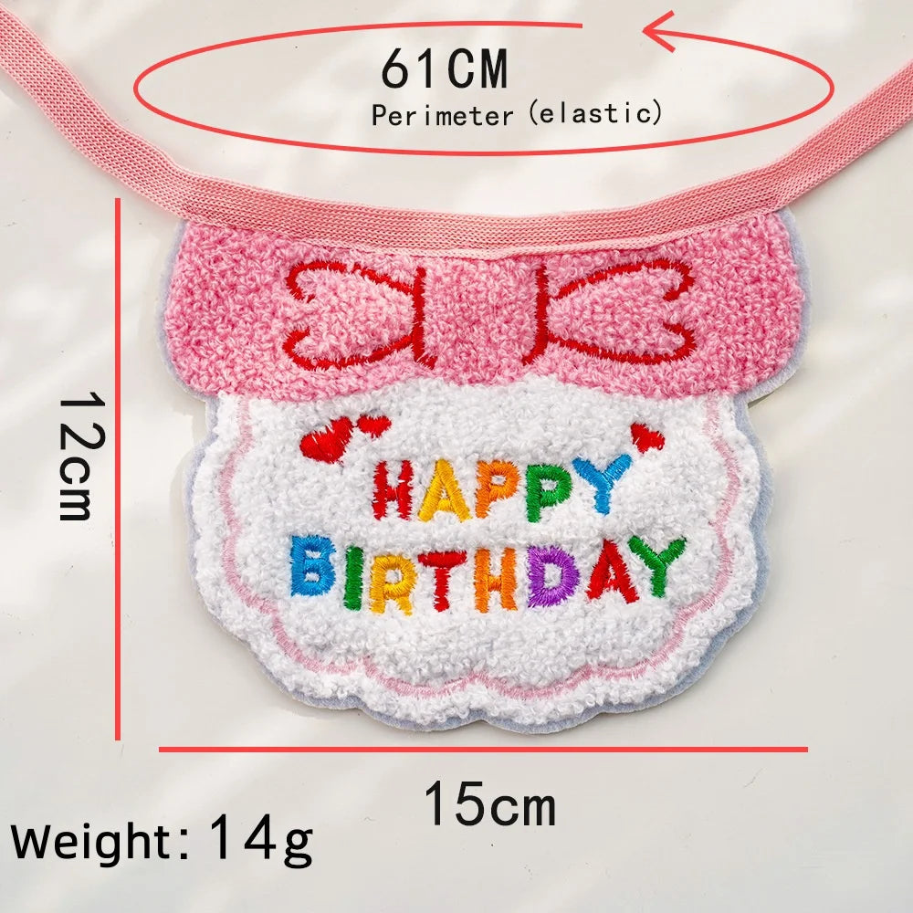 Pet Birthday Hat and Bandana Set